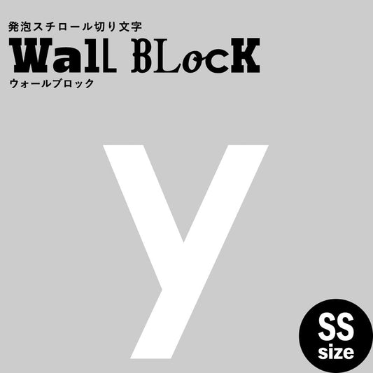 ウォールブロック SSサイズ / フォント13 y(小文字)
