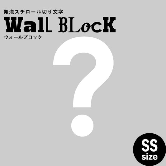ウォールブロック SSサイズ / フォント13 ?(ハテナ)