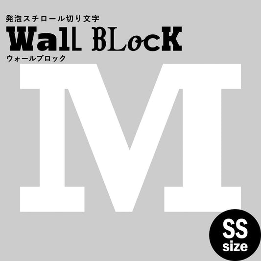 ウォールブロック SSサイズ / フォント6 M(大文字)