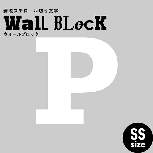ウォールブロック SSサイズ / フォント6 P(大文字)