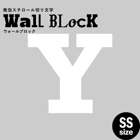 ウォールブロック SSサイズ / フォント6 Y(大文字)