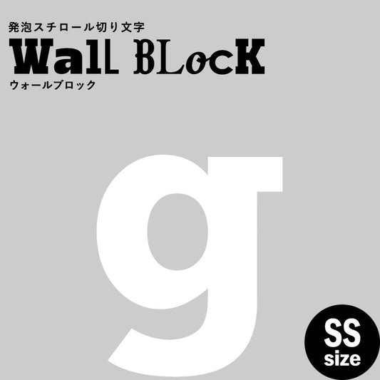 ウォールブロック SSサイズ / フォント6 g(小文字)