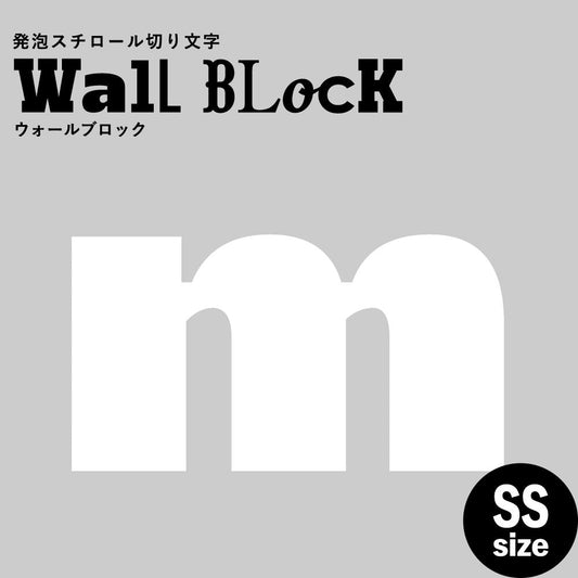 ウォールブロック SSサイズ / フォント8 m(小文字)