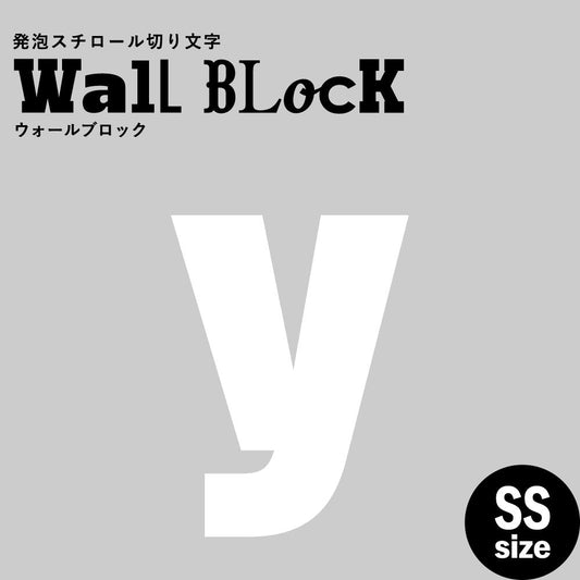 ウォールブロック SSサイズ / フォント9 y(小文字)