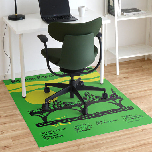 拭けるチェアマット 「Sheete me ! (シーテミー)」 110cm×150cm Bridging practice to research