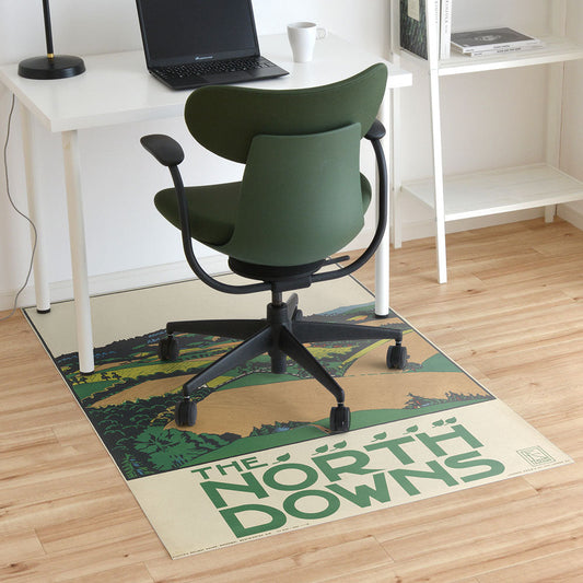 拭けるチェアマット 「Sheete me ! (シーテミー)」 100cm×150cm The North Downs, London Underground