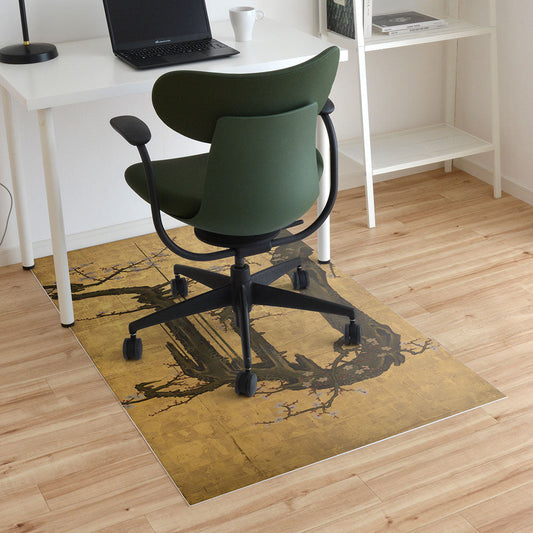 拭けるチェアマット 「Sheete me ! (シーテミー)」 90cm×150cm 狩野山雪 老梅図