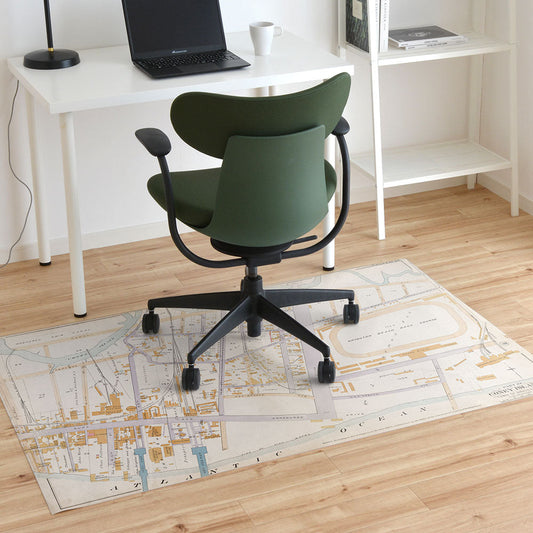 拭けるチェアマット 「Sheete me ! (シーテミー)」 100cm×150cm MAP 03