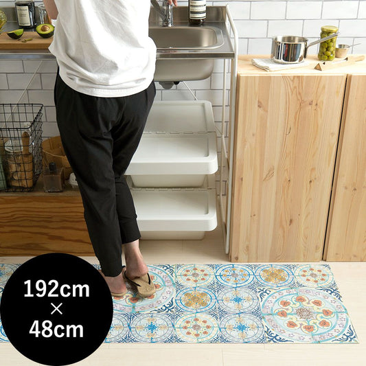 オリジナルキッチンマット 「Sheete me ! (シーテミー)」 192cm×48cm Louise Body ルイス・ボディ Mixed Folk