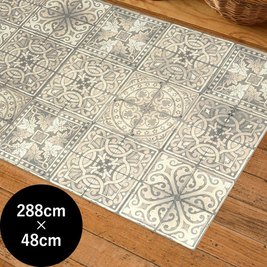 オリジナルキッチンマット 「Sheete me ! (シーテミー)」 288cm×48cm Louise Body ルイス・ボディ Patchwork Tea