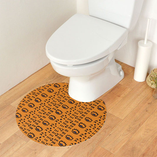 拭ける トイレマット Sheete me! シーテミー サークルタイプ 60cm×55cm アフリカン C02