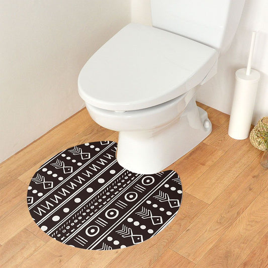 拭ける トイレマット Sheete me! シーテミー サークルタイプ 60cm×55cm アフリカン C03