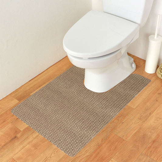 拭ける トイレマット Sheete me! シーテミー ロングタイプ 60cm×90cm ざっくりプレーン ナチュラル