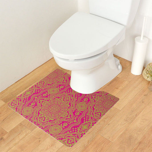 拭ける トイレマット Sheete me! シーテミー スクエアタイプ 60cm×55cm BOHO E3 ピンク