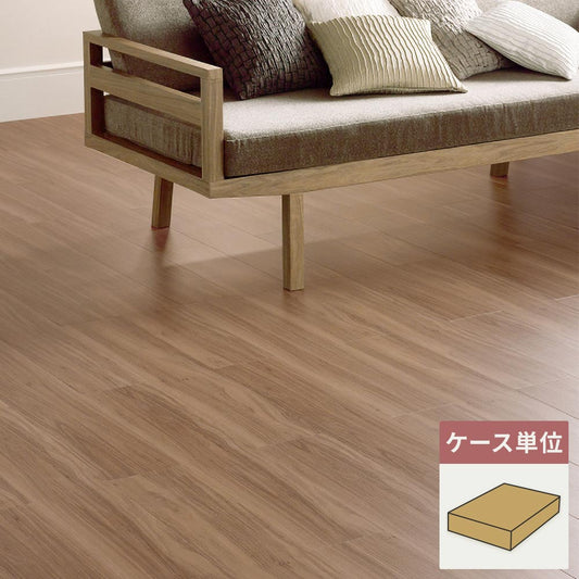 フロアタイル サンゲツ ウッド ウォルナット 【1ケース(24枚入)単位で販売】 WD-2071