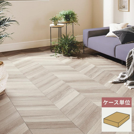 フロアタイル サンゲツ ウッド シェブロンウッド 【1ケース(72枚入)単位で販売】 WD-2110
