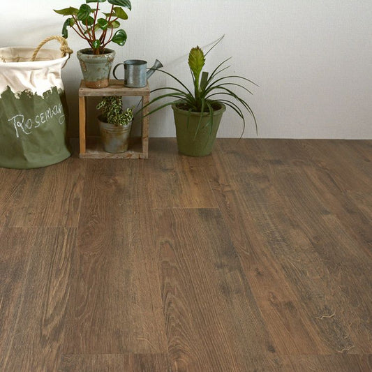 置くだけで敷ける ウッドフロア フロアタイル オールドランバーシリーズ (1ケース販売) 【07】ウイスキーバレル(ダーク) STTN-3120