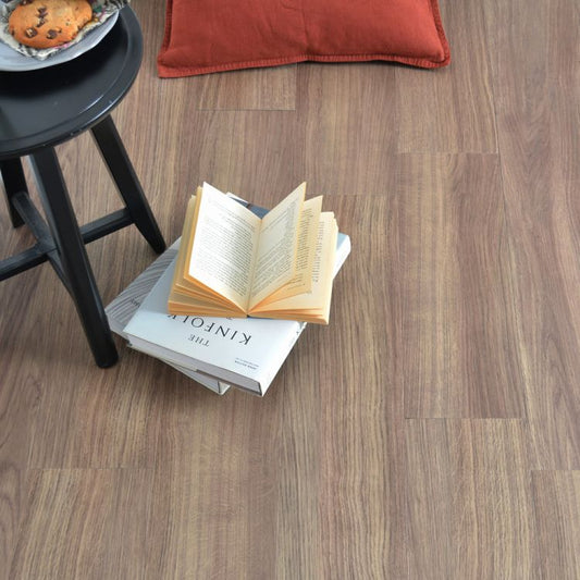 置くだけで敷ける ウッドフロア フロアタイル スタンダードウッドシリーズ (1ケース販売) 【03】シャイニングオーク(ダーク)STTN-3126