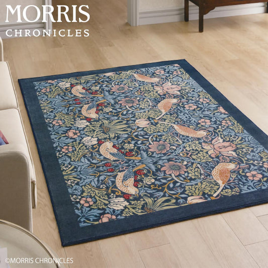 ラグ カーペット 絨毯 サンゲツ モリスクロニクルズ ウィリアムモリス MCG347S ストロベリーシーフ いちご泥棒 140×200cm 長方形