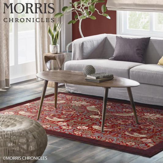 ラグ カーペット 絨毯 サンゲツ モリスクロニクルズ ウィリアムモリス MCG348S ストロベリーシーフ いちご泥棒 140×200cm 長方形