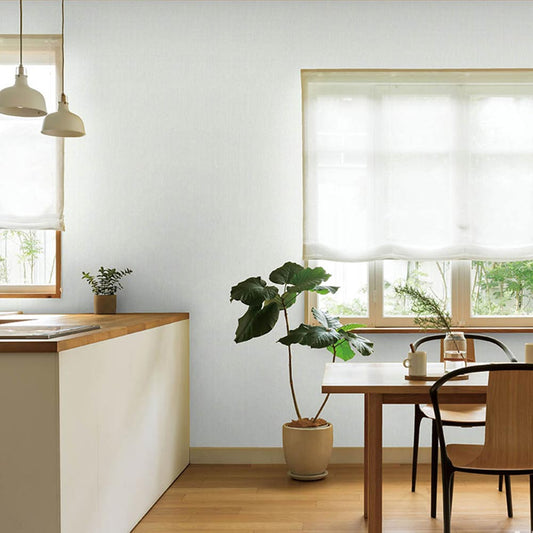 生のり付き【10mパック】お買い得 国産壁紙 クロス / リリカラ / 白の織物調 LB-9526