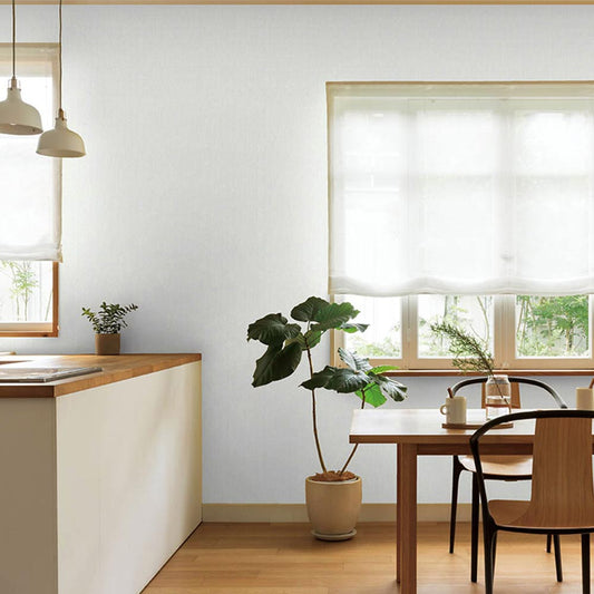 のりなし【50m巻】お買い得 国産壁紙 クロス / リリカラ / 白の織物調 LB-9529