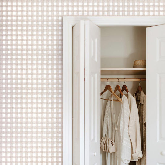 生のり付き【15mパック】お買い得 国産壁紙 クロス / リリカラ / ストライプ・チェック LB-9580