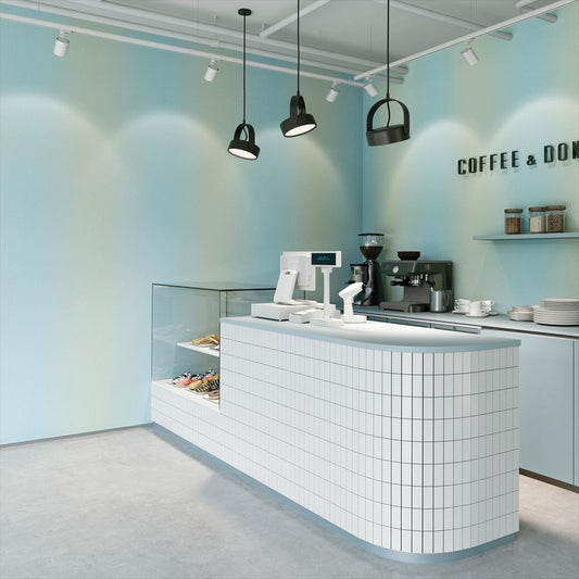 LL-6019 壁紙 のり付き クロス / リリカラ / ライト ブルーの無地【10m+施工道具セット】