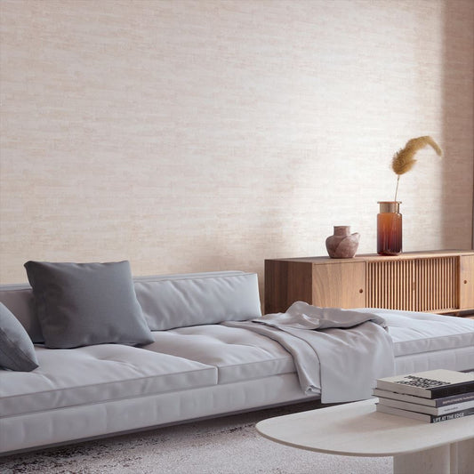 LL-6153 壁紙 のりなし クロス / リリカラ / ライト ベージュの無地【1m単位切り売り】