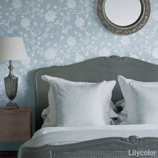 LL-6211 LV-2411 壁紙 のりなし クロス / リリカラ / ライト 花柄【1m単位切り売り】
