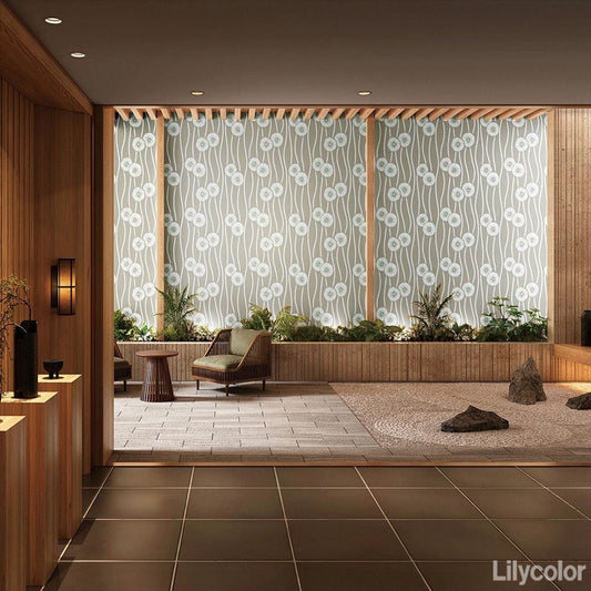 LL-6221 壁紙 のり付き クロス / リリカラ / ライト 花柄【30mパック】