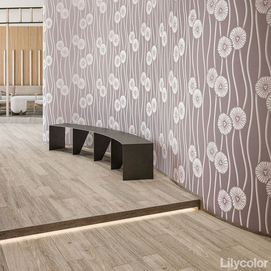 LL-6222 壁紙 のりなし クロス / リリカラ / ライト 花柄【50m巻】
