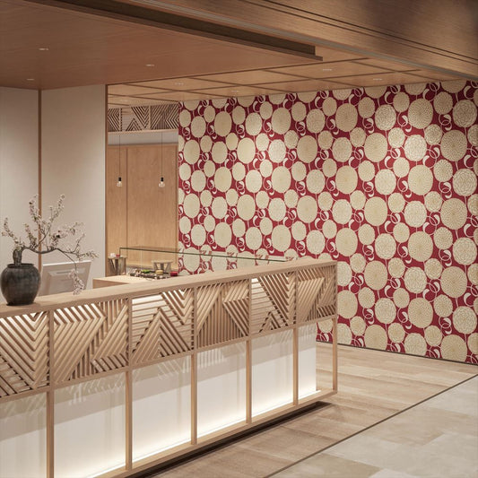 LL-6251 壁紙 のり付き クロス / リリカラ / ライト 花柄【30m+施工道具セット】