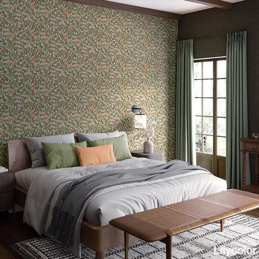 LL-6295 壁紙 のり付き クロス / リリカラ / ライト ウィリアム・モリス【10mパック】