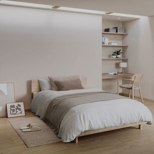 LL-6360 LW-658 壁紙 のり付き クロス / リリカラ / ライト ベージュの無地【15m+施工道具セット】