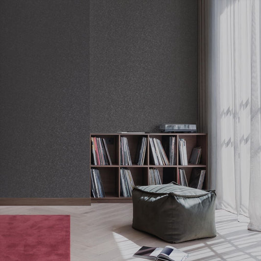 LL-6394 壁紙 のりなし クロス / リリカラ / ライト ブラックの無地【50m巻】