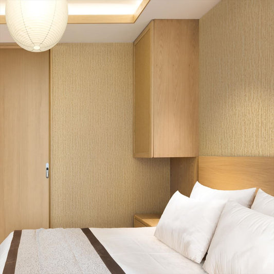 LLA-6055 壁紙 のりなし クロス / リリカラ / ライト ベージュの無地【1m単位切り売り】