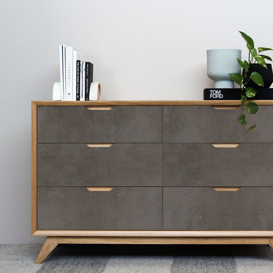 リメイクシート モルタル・大理石柄 強粘着タイプ 【巾61cm×10cm単位切り売り】 ダーク