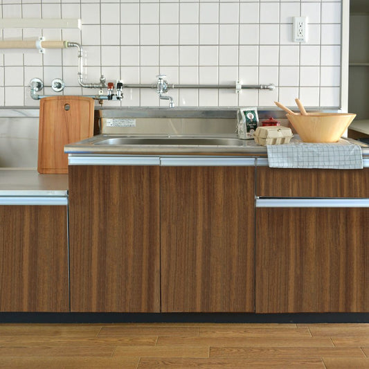 リメイクシート 木目柄 強粘着タイプ 【巾61cm×10cm単位切り売り】 ベーシックウッド