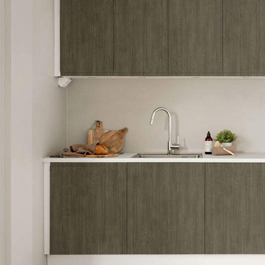 貼ってはがせる シール壁紙 「Hatte me! (ハッテミー)」 リメイクシート ウッド 柾目 (65cm×2.6mサイズ) MMAY-04 / アッシュイエロー/Dark