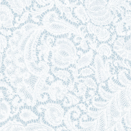 【サンプル】はがせる壁紙 のりなしタイプ Mon Sucrier ダマスク・レース アンティークレース NMS-AC02 フロスト