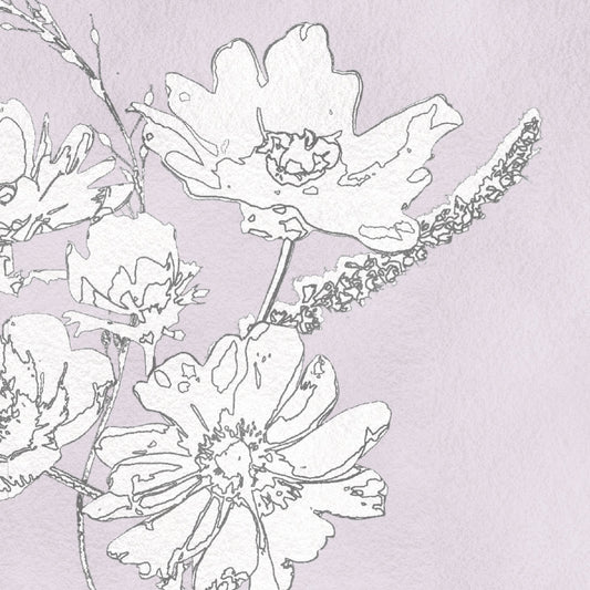 【サンプル】はがせる壁紙 のりなしタイプ Mon Sucrier 花柄 ブロッサムフレーバー NMS-BF01 パウダーピンク