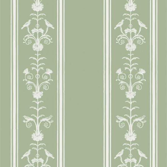 【サンプル】はがせる壁紙 のりなしタイプ Mon Sucrier メルヘンパターン クラシックストライプ NMS-CS02 グレーテル