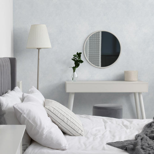 はがせる壁紙 のりなしタイプ Mon Sucrier カラーモルタル (49cm×3mサイズ) NMS-MT05 ペールブルー