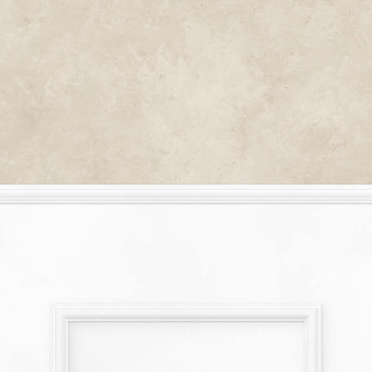 【サンプル】はがせる壁紙 のりなしタイプ パネリングカラーモルタル NMS-MTP02 グレージュ×ホワイトスクエア