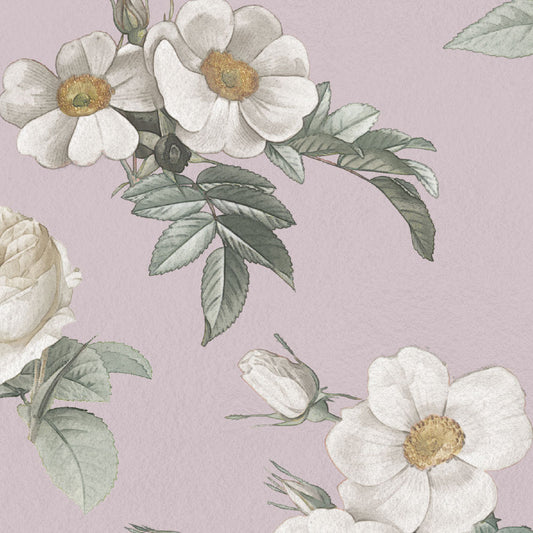 【サンプル】はがせる壁紙 のりなしタイプ Mon Sucrier 花柄 シークレットガーデン NMS-SG01 フレジエ