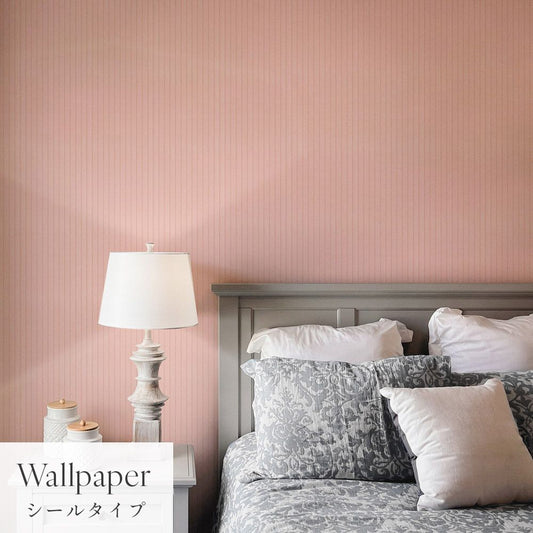 はがせる壁紙 シールタイプ Mon Sucrier メルヘンパターン チョコスティック (49cm×2.5mサイズ) TMS-CH02 ストロベリー