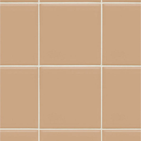 【サンプル】はがせる壁紙 のりなしタイプ Mon Sucrier マテリアルパターン スクエアタイル NMS-ST01 ピンクベージュ