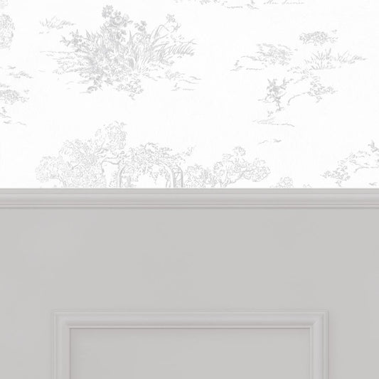 【サンプル】はがせる壁紙 のりなしタイプ パネリングトワル NMS-TGP03 ミスト×グレースクエア