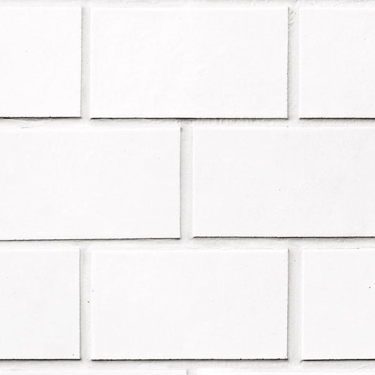 【サンプル】はがせる壁紙 のりなしタイプ スモールメトロ NKH-SM02 ホワイト